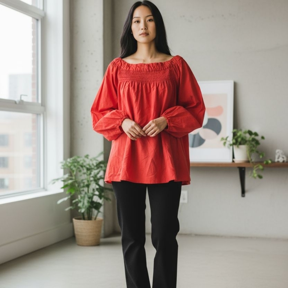 Maeve Anthropologie Cotton top size Large